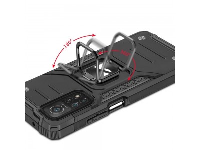 Hybrid Ring Defender (ierny) - Odoln kryt (obal) na Samsung Galaxy A72 4G / 5G
