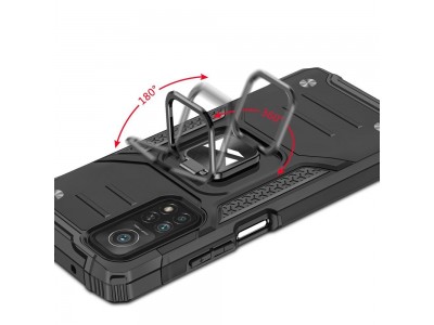 Hybrid Ring Defender (�ierny) - Odoln� kryt (obal) na Samsung Galaxy A72 4G / 5G