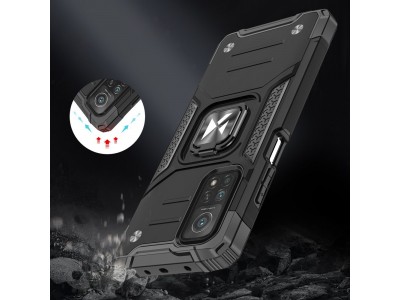 Hybrid Ring Defender (�ierny) - Odoln� kryt (obal) na Samsung Galaxy A72 4G / 5G