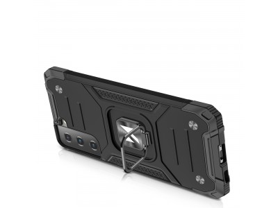 Hybrid Ring Defender (�ern�) - Odoln� kryt (obal) na Samsung Galaxy S22+ (S22 Plus)