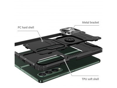 Hybrid Ring Defender (ierny) - Odoln kryt (obal) na Samsung Galaxy Z Fold 4