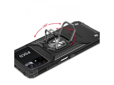 Hybrid Ring Defender (modr�) - Odoln� kryt (obal) na Xiaomi Redmi Note 11