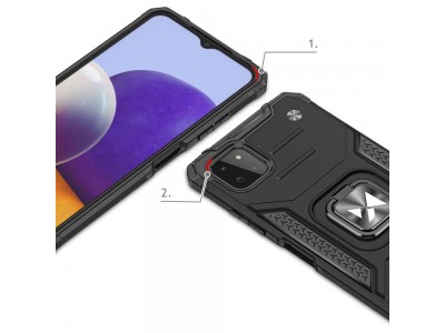 Hybrid Ring Defender (ru�ov�) - Odoln� kryt (obal) na Samsung Galaxy A22 4G