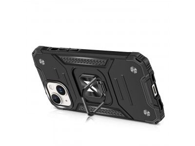 Hybrid Ring Defender (strieborn�) - Odoln� kryt (obal) na iPhone 15