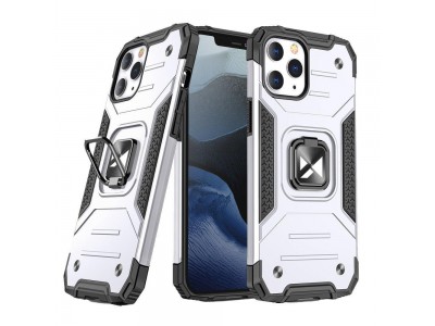 Hybrid Ring Defender (strieborn�) - Odoln� kryt (obal) na iPhone 14 Pro Max