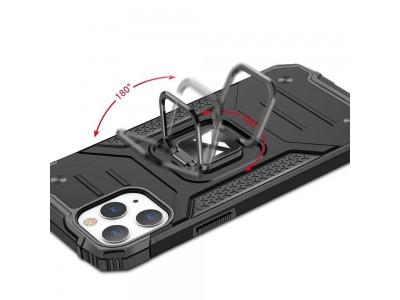 Hybrid Ring Defender (strieborn�) - Odoln� kryt (obal) na iPhone 14 Pro Max