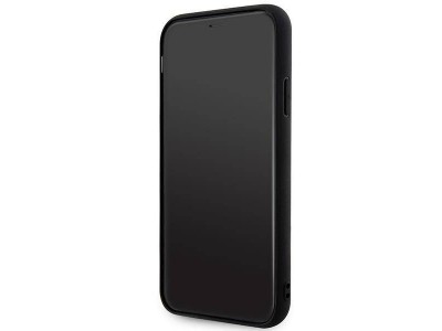 Karl Lagerfeld Hard Case - Luxusn� ochrann� kryt (obal) pre IPHONE 11/XR 3D Rubber Glitter Logo (KLHCN613DMBKCK) black (�ierna) **AKCIA!!