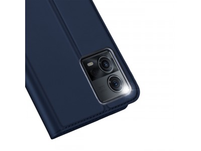 Luxusn Slim Fit puzdro pre Motorola Edge 30 Fusion (modr)