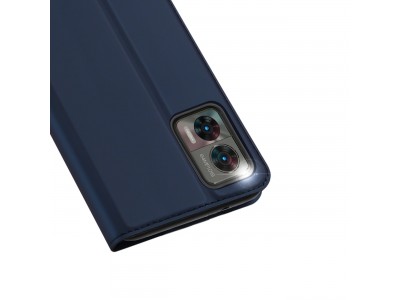 Luxusn Slim Fit puzdro pre Motorola Edge 30 Neo (modr)