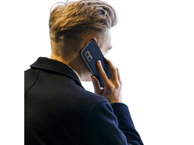 Luxusn Slim Fit puzdro pre Motorola Edge 30 Neo (modr)