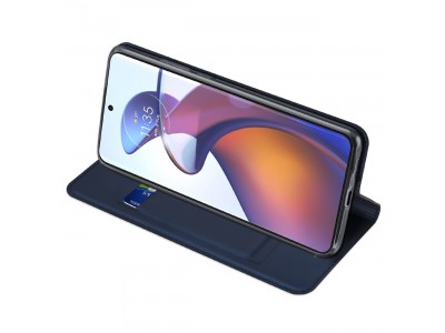 Luxusn Slim Fit pouzdro pro Motorola Edge 30 Ultra (modr)