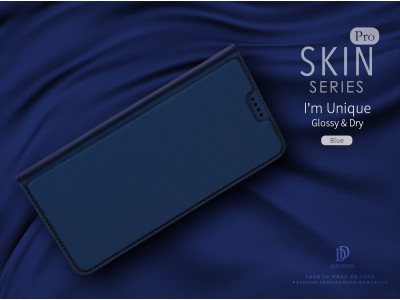 Luxusn Slim Fit puzdro pre Huawei Mate 30 Lite (Navy modr)