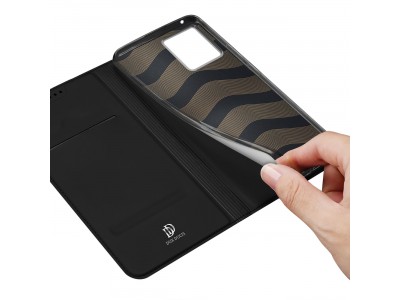 Luxusn� Slim Fit puzdro pre Motorola Edge 30 Fusion (�ierny)