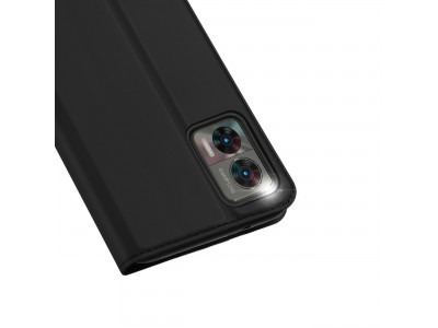 Luxusn Slim Fit puzdro pre Motorola Edge 30 Neo (ierny)