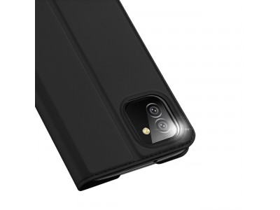 Luxusn Slim Fit puzdro pre Samsung Galaxy A03 (ierne)