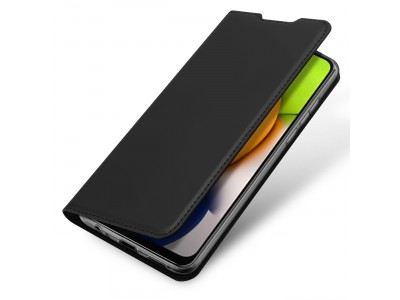 Luxusn Slim Fit puzdro pre Samsung Galaxy A03 (ierne)