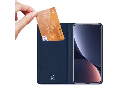 Luxusn� Slim Fit puzdro pre Xiaomi 12 Pro (modr�)