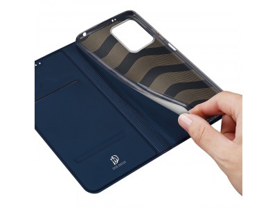 Luxusn� Slim Fit puzdro pre Xiaomi Redmi Note 12 Pro+ (modr�)