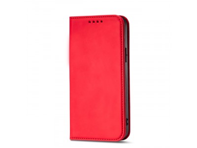 Magnet Card Case (�erven�) - Pe�a�enkov� puzdro s magnetick�m zatv�ran�m na iPhone 13