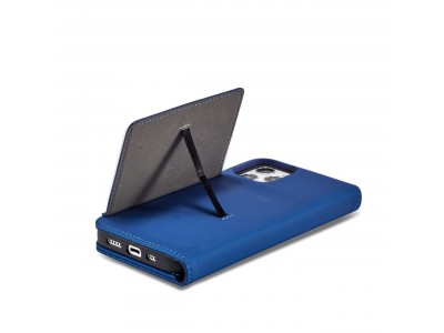 Magnet Card Case (modr�) - Pe�a�enkov� puzdro s magnetick�m zatv�ran�m na iPhone 12