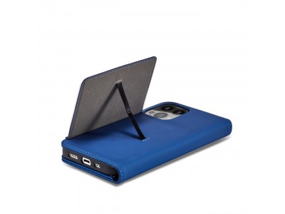 Magnet Card Case (modr�) - Pen�enkov� pouzdro s magnetick�m zatv�ran�m na iPhone 14