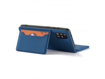 Magnet Card Case (modr�) - Pen�enkov� pouzdro s magnetick�m zatv�ran�m na Samsung Galaxy A13 5G