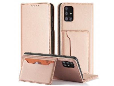 Magnet Card Case (ru�ov�) - Pe�a�enkov� puzdro s magnetick�m zatv�ran�m na Xiaomi Redmi Note 11