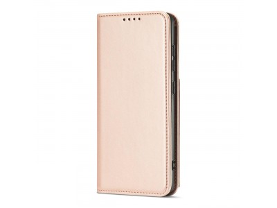 Magnet Card Case (ru�ov�) - Pe�a�enkov� puzdro s magnetick�m zatv�ran�m na Xiaomi Redmi Note 11