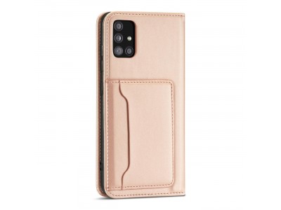 Magnet Card Case (ru�ov�) - Pe�a�enkov� puzdro s magnetick�m zatv�ran�m na Xiaomi Redmi Note 11