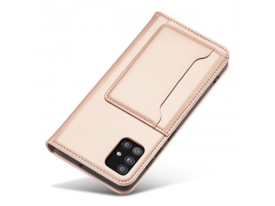 Magnet Card Case (ru�ov�) - Pe�a�enkov� puzdro s magnetick�m zatv�ran�m na Xiaomi Redmi Note 11