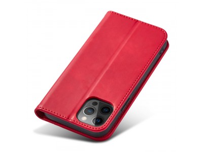 Magnet Fancy Case (erven) - Peaenkov puzdro s magnetickm zatvranm na iPhone 12 Pro Max