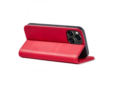 Magnet Fancy Case (�erven�) - Pe�a�enkov� puzdro s magnetick�m zatv�ran�m na iPhone 14