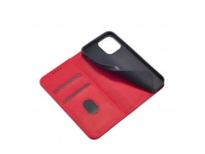 Magnet Fancy Case (erven) - Peaenkov puzdro s magnetickm zatvranm na iPhone 14