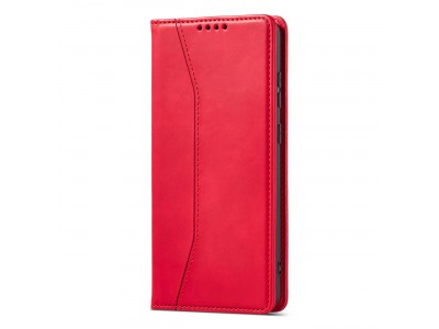 Magnet Fancy Case (�erven�) - Pen�enkov� pouzdro s magnetick�m zatv�ran�m na Samsung Galaxy A13 5G