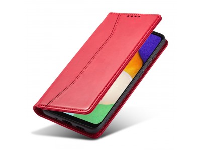 Magnet Fancy Case (�erven�) - Pen�enkov� pouzdro s magnetick�m zatv�ran�m na Samsung Galaxy A13 5G