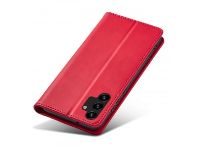 Magnet Fancy Case (�erven�) - Pen�enkov� pouzdro s magnetick�m zatv�ran�m na Samsung Galaxy A13 5G