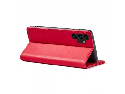 Magnet Fancy Case (�erven�) - Pen�enkov� pouzdro s magnetick�m zatv�ran�m na Samsung Galaxy A13 5G