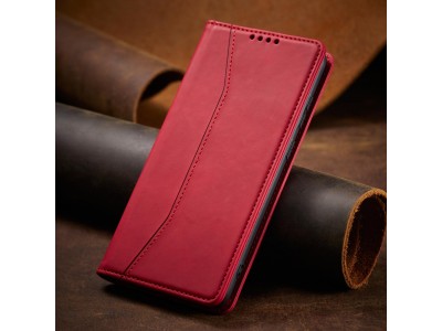 Magnet Fancy Case (�erven�) - Pen�enkov� pouzdro s magnetick�m zatv�ran�m na Samsung Galaxy A13 5G