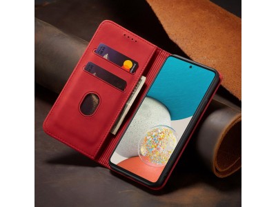 Magnet Fancy Case (erven) - Peaenkov puzdro s magnetickm zatvranm na Samsung Galaxy A53 5G