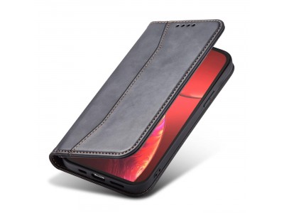 Magnet Fancy Case (�ern�) - Pen�enkov� pouzdro s magnetick�m zatv�ran�m na iPhone 14 Pro