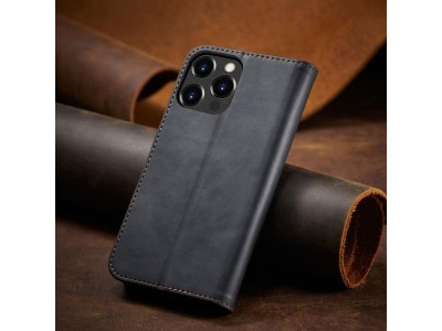 Magnet Fancy Case (�ern�) - Pen�enkov� pouzdro s magnetick�m zatv�ran�m na iPhone 14 Pro