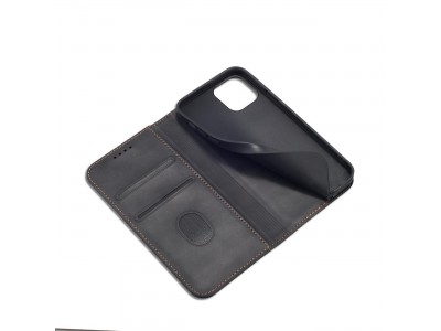 Magnet Fancy Case (ierna) - Peaenkov puzdro s magnetickm zatvranm na Samsung Galaxy A23 5G