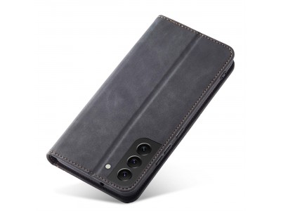 Magnet Fancy Case (�ierna) - Pe�a�enkov� puzdro s magnetick�m zatv�ran�m na Samsung Galaxy S23