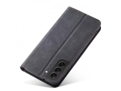 Magnet Fancy Case (ierna) - Peaenkov puzdro s magnetickm zatvranm na Samsung Galaxy A34 5G