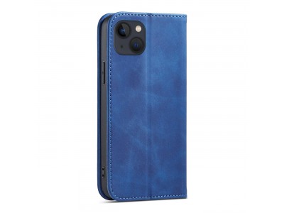 Magnet Fancy Case (modr�) - Pe�a�enkov� puzdro s magnetick�m zatv�ran�m na iPhone 13 mini