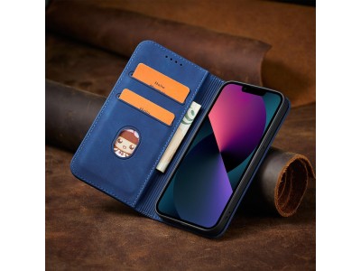 Magnet Fancy Case (modr) - Penenkov pouzdro s magnetickm zatvranm na iPhone 13 mini