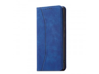 Magnet Fancy Case (modr�) - Pe�a�enkov� puzdro s magnetick�m zatv�ran�m na Samsung Galaxy S23+
