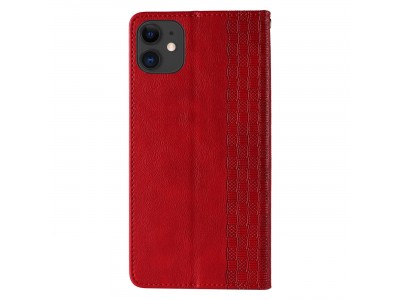 Magnet Strap Wallet Case (�erven�) - Magnetick� pe�a�enkov� puzdro na iPhone 13