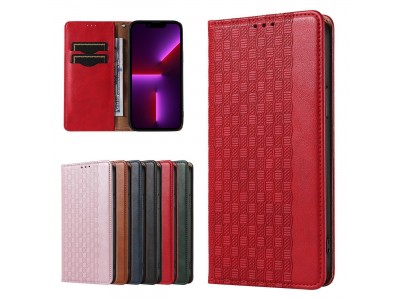 Magnet Strap Wallet Case (�erven�) - Magnetick� pe�a�enkov� puzdro na iPhone 13 Pro Max