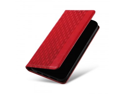 Magnet Strap Wallet Case (�erven�) - Magnetick� pe�a�enkov� puzdro na iPhone 14 Pro Max
